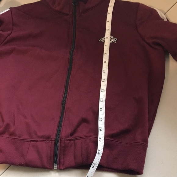 Dickies burgundy logo zipper jacket size XS - Picture 7 of 9